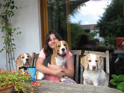 12.08.2014 3 Generationen mit Pearl, Dolce Vita(Kira) und Aislinn